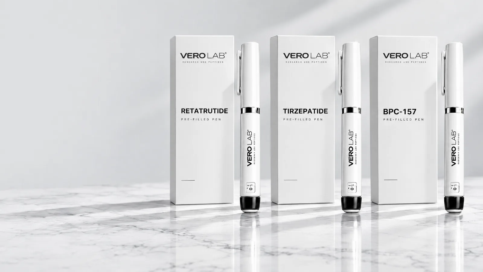 Vero Lab pre-filled pens with their cartons